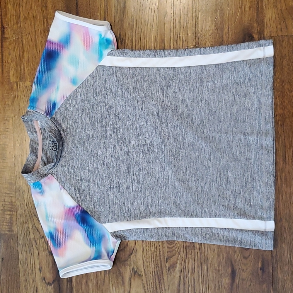 Girls Athleta girl gray active top size XL(14)